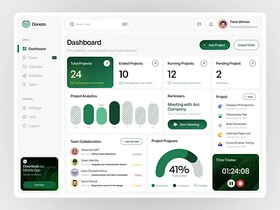 GoZero school dashboard screenshot